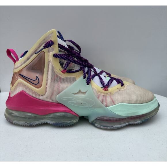 Lebron XIX 19 Valentines Day Love Letter Multicolor Pink DH8459-900 Mens 13